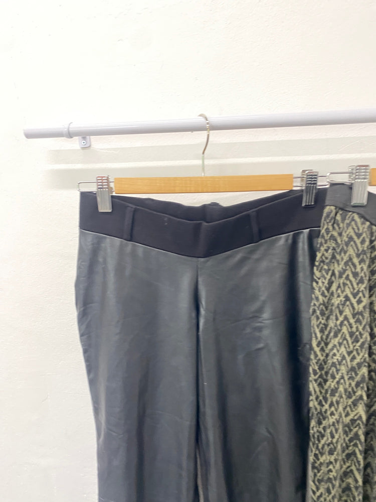 Gorgeous duo Blooming Marvellous Seraphine Maternity trousers UK8 Black and olive SL002 #11