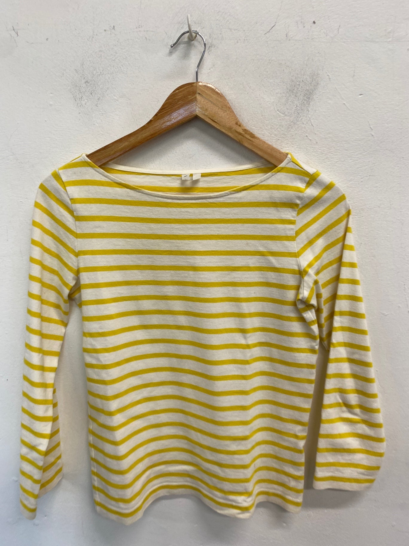 Gorgeous Arket Long sleeve top UK XS Yellow striped LB006