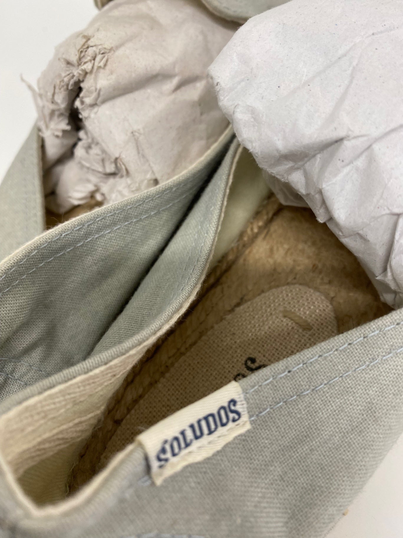 Gorgeous Soludos Espadrilles Uk8 Soft grey blue with Pink Flamingos LB006