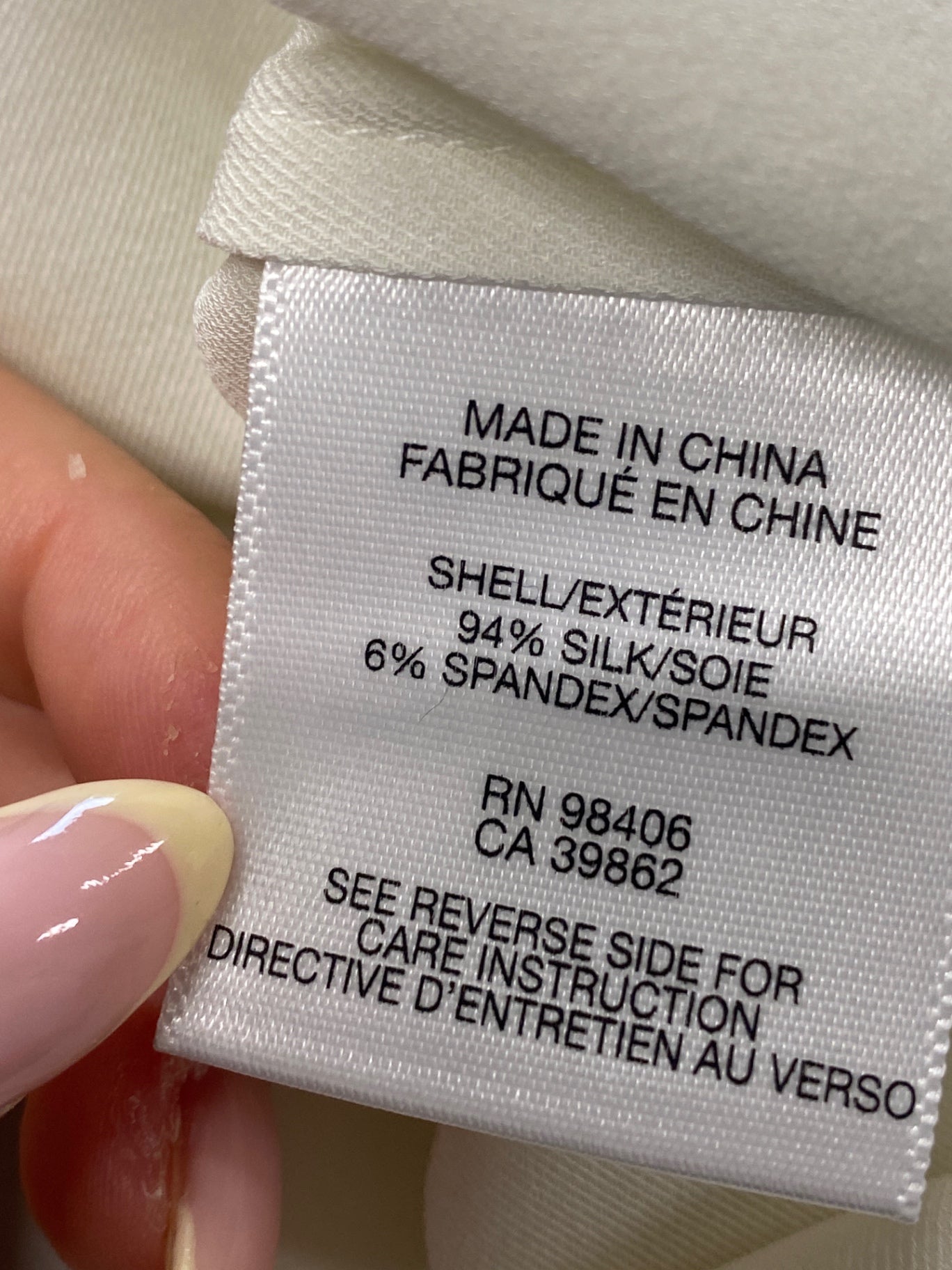 Gorgeous Theyskens theory Short sleeve top silk UK S White LB006