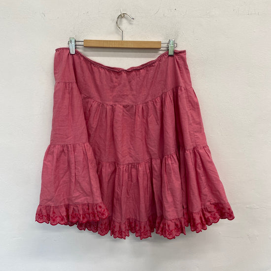 Gorgeous Handmade vintage Skirt W36" Pink NR002