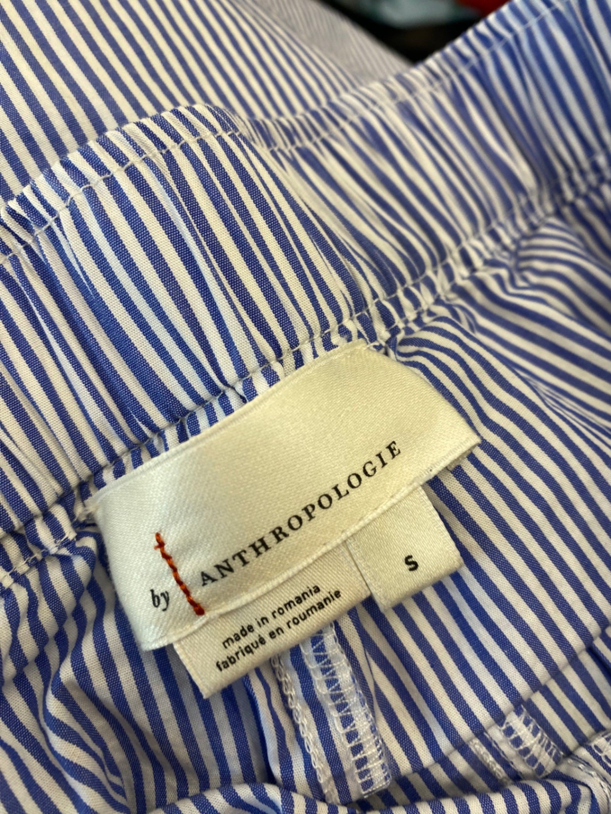 Gorgeous Anthropologie Pajama shorts UKS Blue & White Stripes LB006