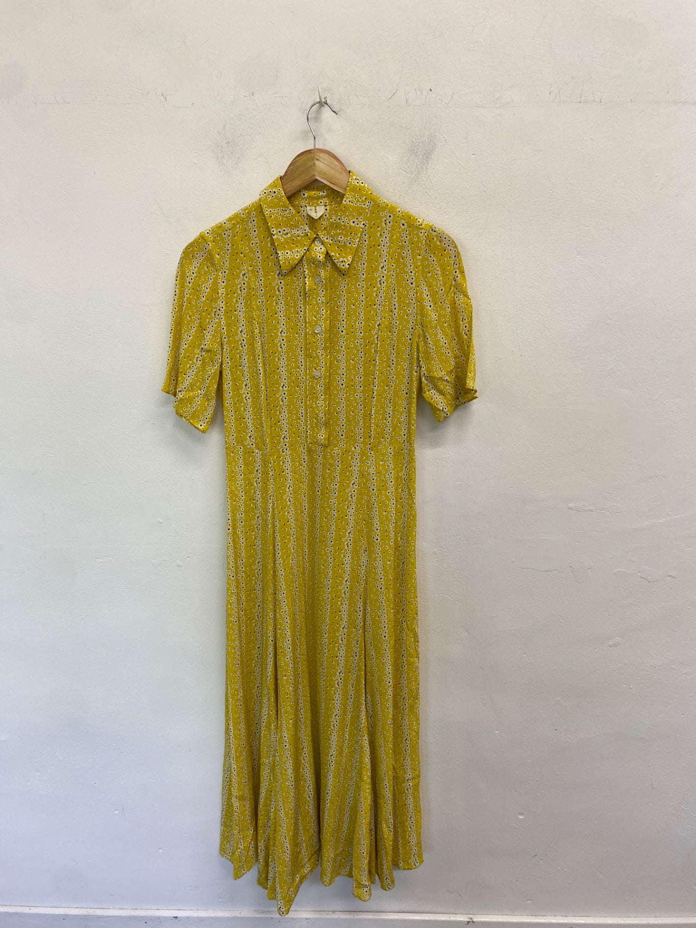 Gorgeous Arket Dress UK6 Yellow floral maxi summer LB006