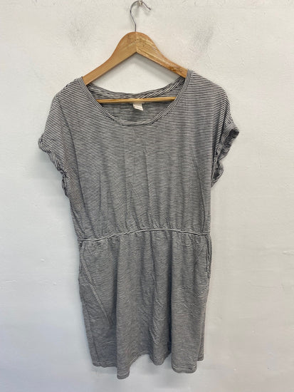 Gorgeous H&M Mini Dress UK L Black & White Stripe GS001