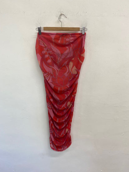 Boho Pretty Little Thing Beach Cover UK12 Red & Pink GS001