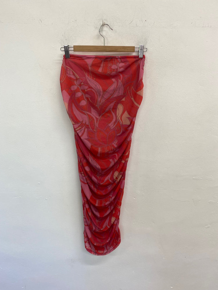 Boho Pretty Little Thing Beach Cover UK12 Red & Pink GS001