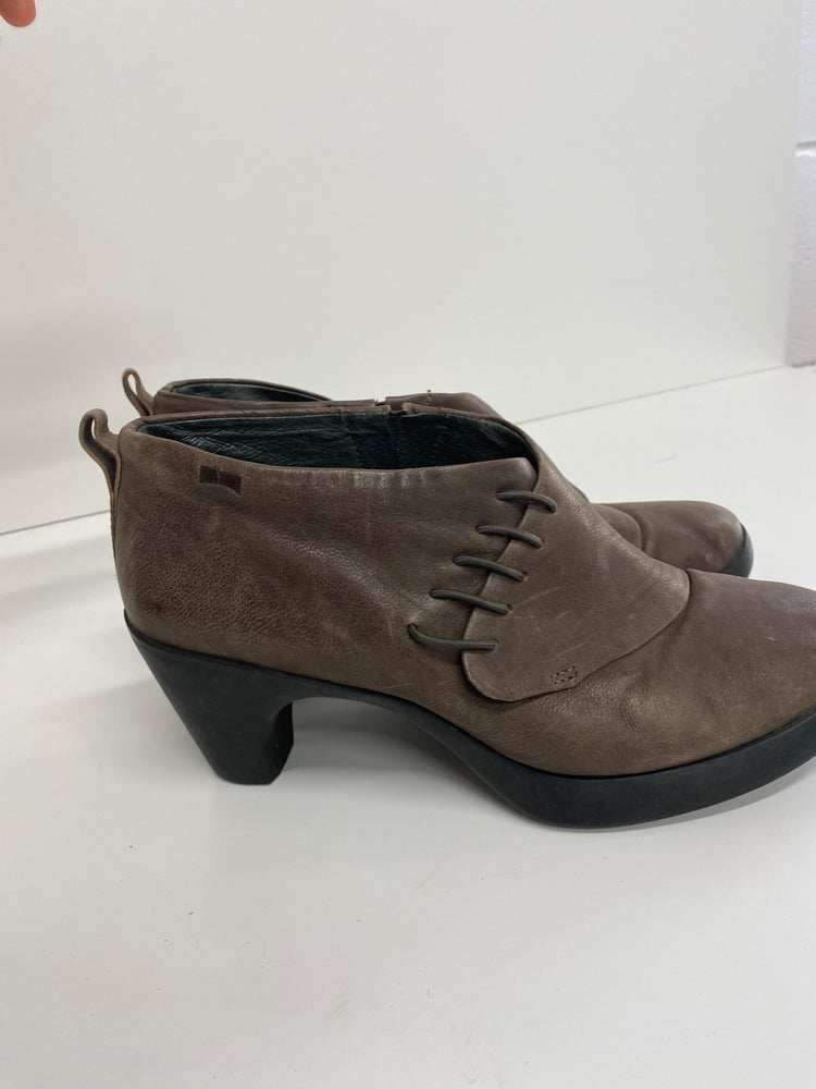 Gorgeous Camper Arlet Green Boots EUR 40  Uk7 Brown heels BM001