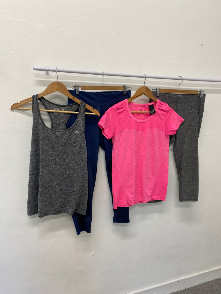 Gorgeous H&M Gym Bundle UK M grey Pink New Balance Etc #8 GS001