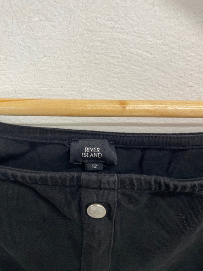 Gorgeous River Island Mini Dress UK12 Black GS001