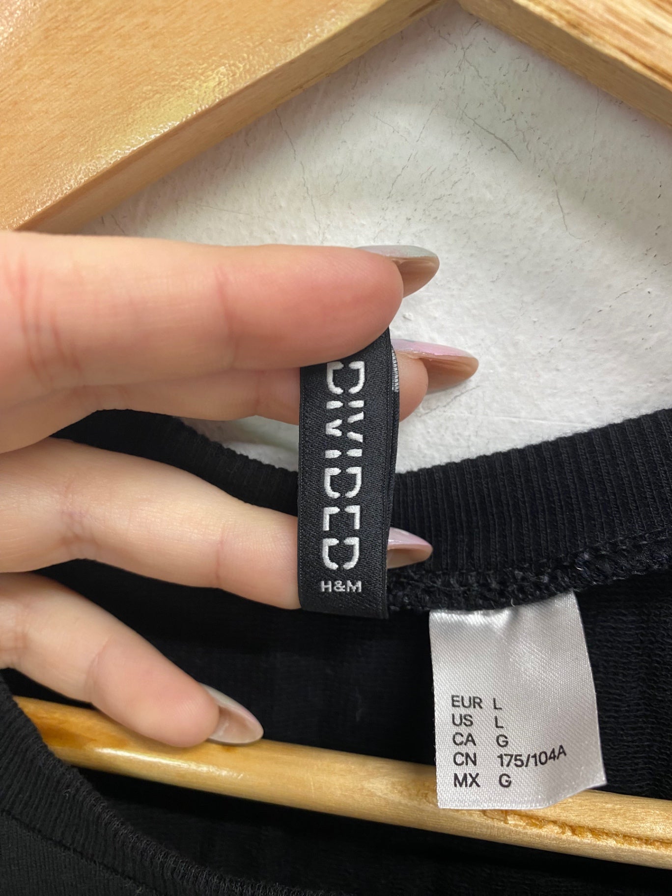 Gorgeous H&M Berlin with Sweatshirt UK L Black GS001