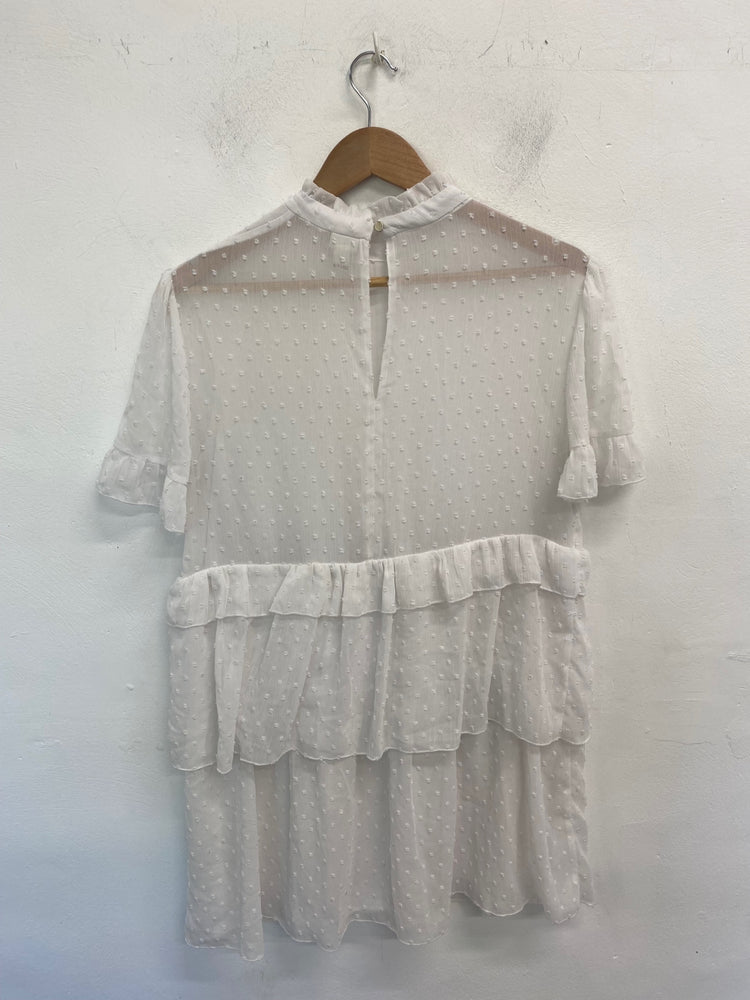 Gorgeous River Island Mini Dress UK14 White GS001