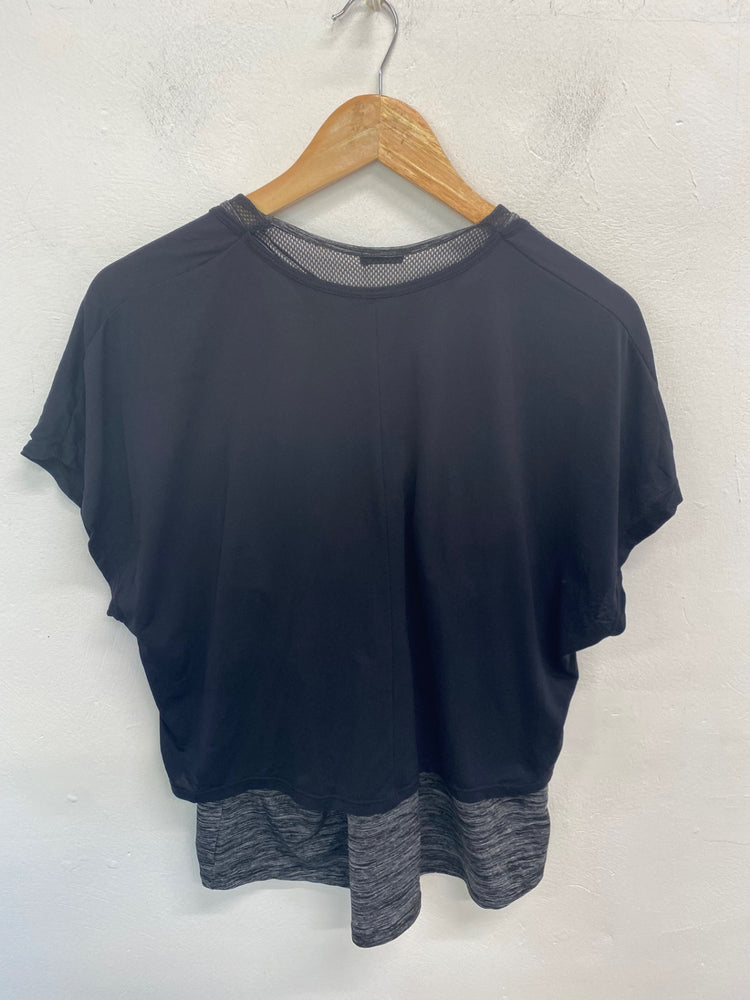 Gorgeous OYSHO Activewear Shirt UK M Black & Grey GS001