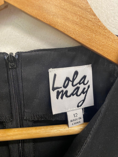 Gorgeous Lola May Mini Dress UK12 Black GS001