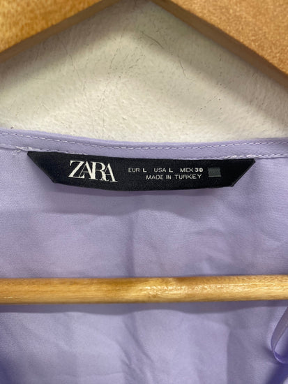 Boho Chic Zara Wrap Blouse UK L Lavender GS001