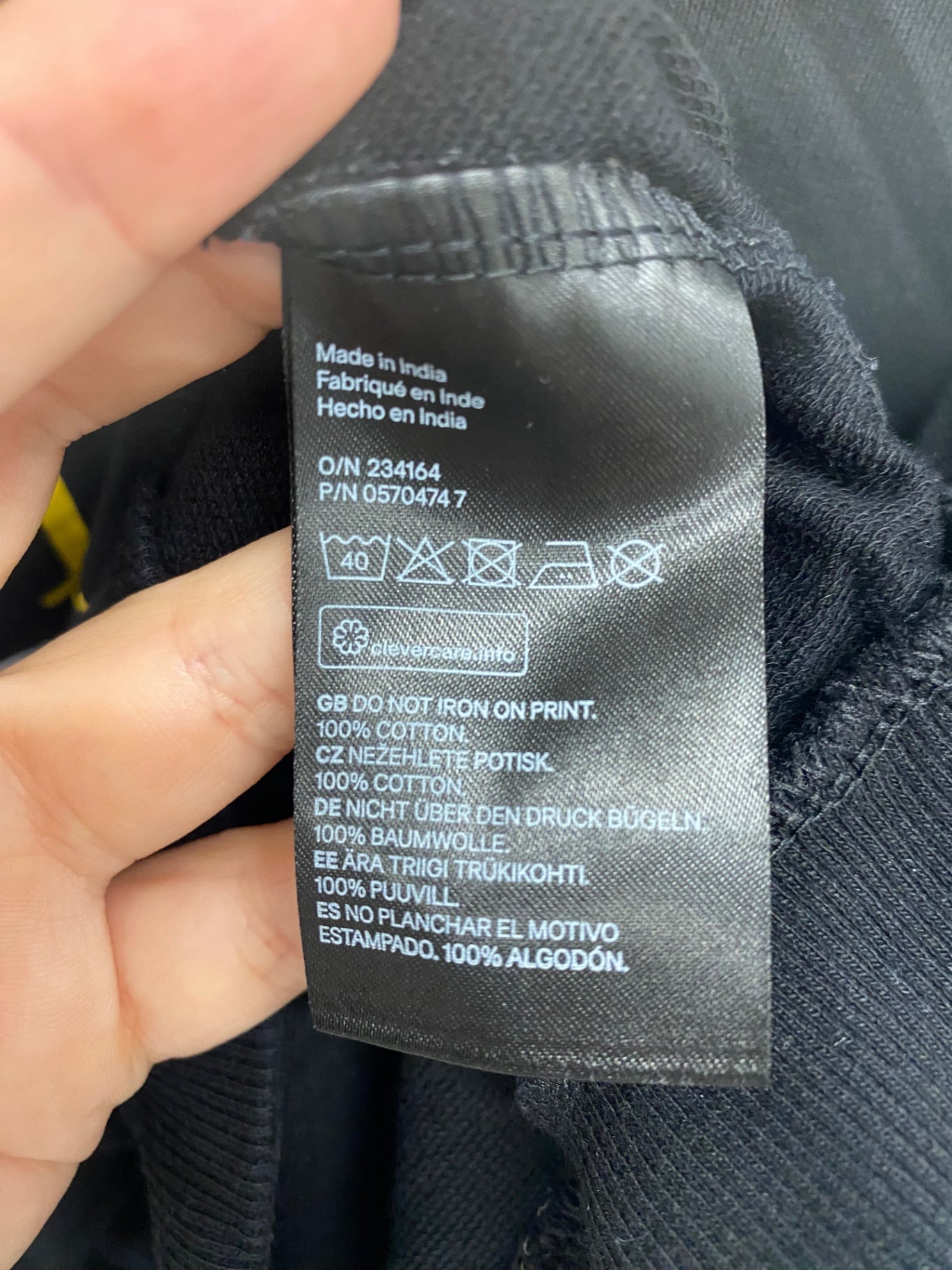 Gorgeous H&M Berlin with Sweatshirt UK L Black GS001