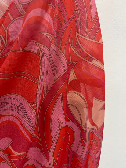 Boho Pretty Little Thing Beach Cover UK12 Red & Pink GS001