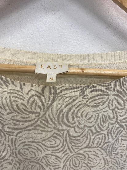Gorgeous EAST Floral Jumper UK M Beige BM001
