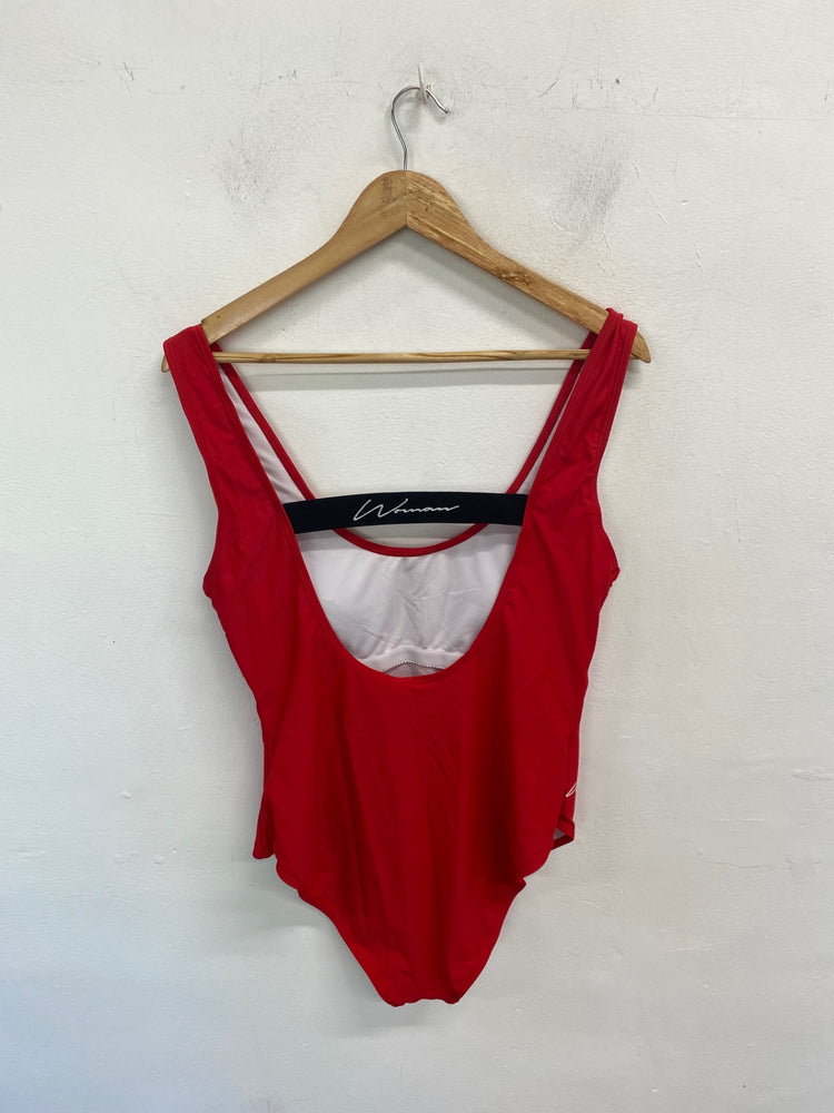 Gorgeous Boohoo Swimsuit UK16 Red GS001
