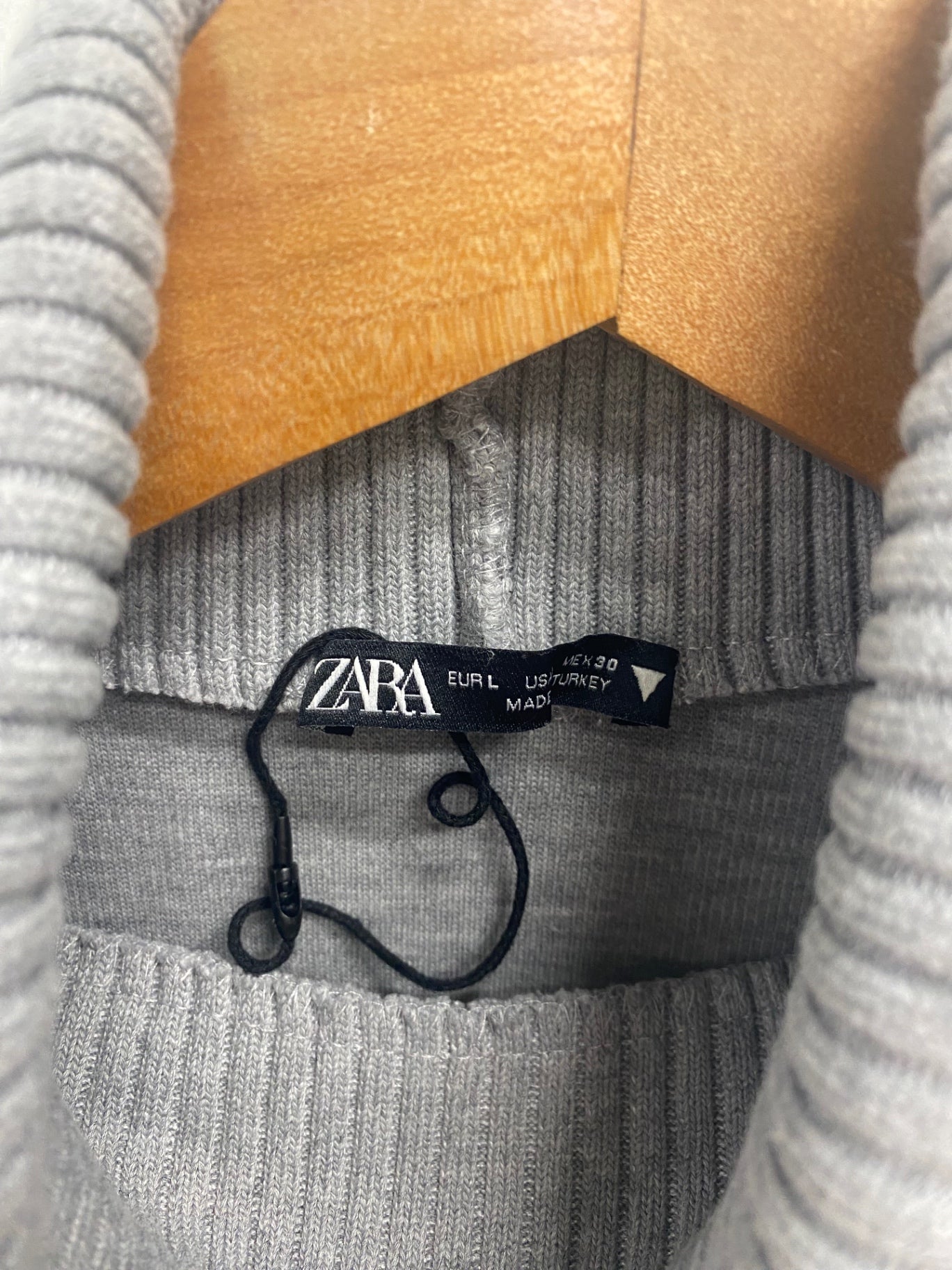 Gorgeous Zara Turtleneck Jumper UK L Grey GS001