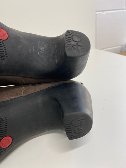 Gorgeous Camper Arlet Green Boots EUR 40  Uk7 Brown heels BM001