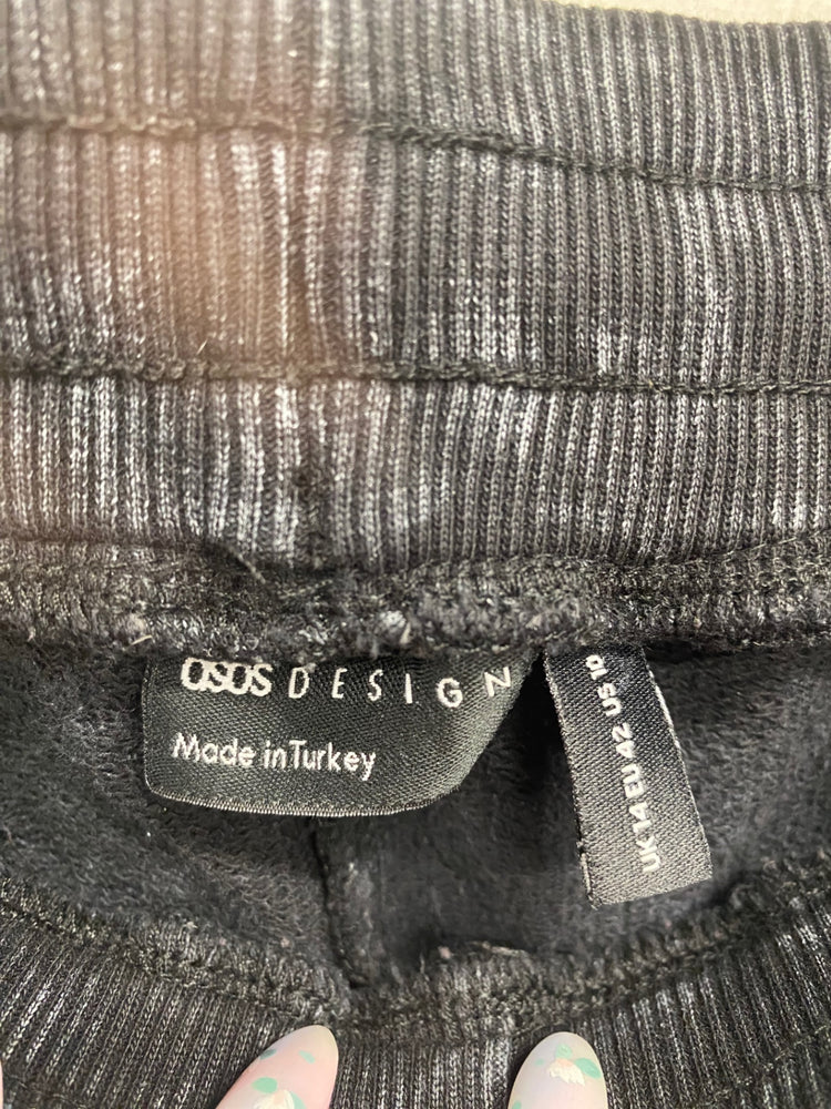 Gorgeous ASOS Sweatpants UK14 Black Marl GS001