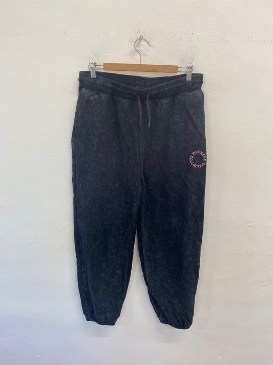 Gorgeous ASOS Sweatpants UK14 Black Marl GS001