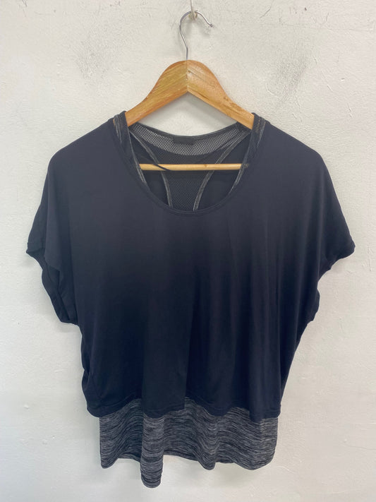 Gorgeous OYSHO Activewear Shirt UK M Black & Grey GS001