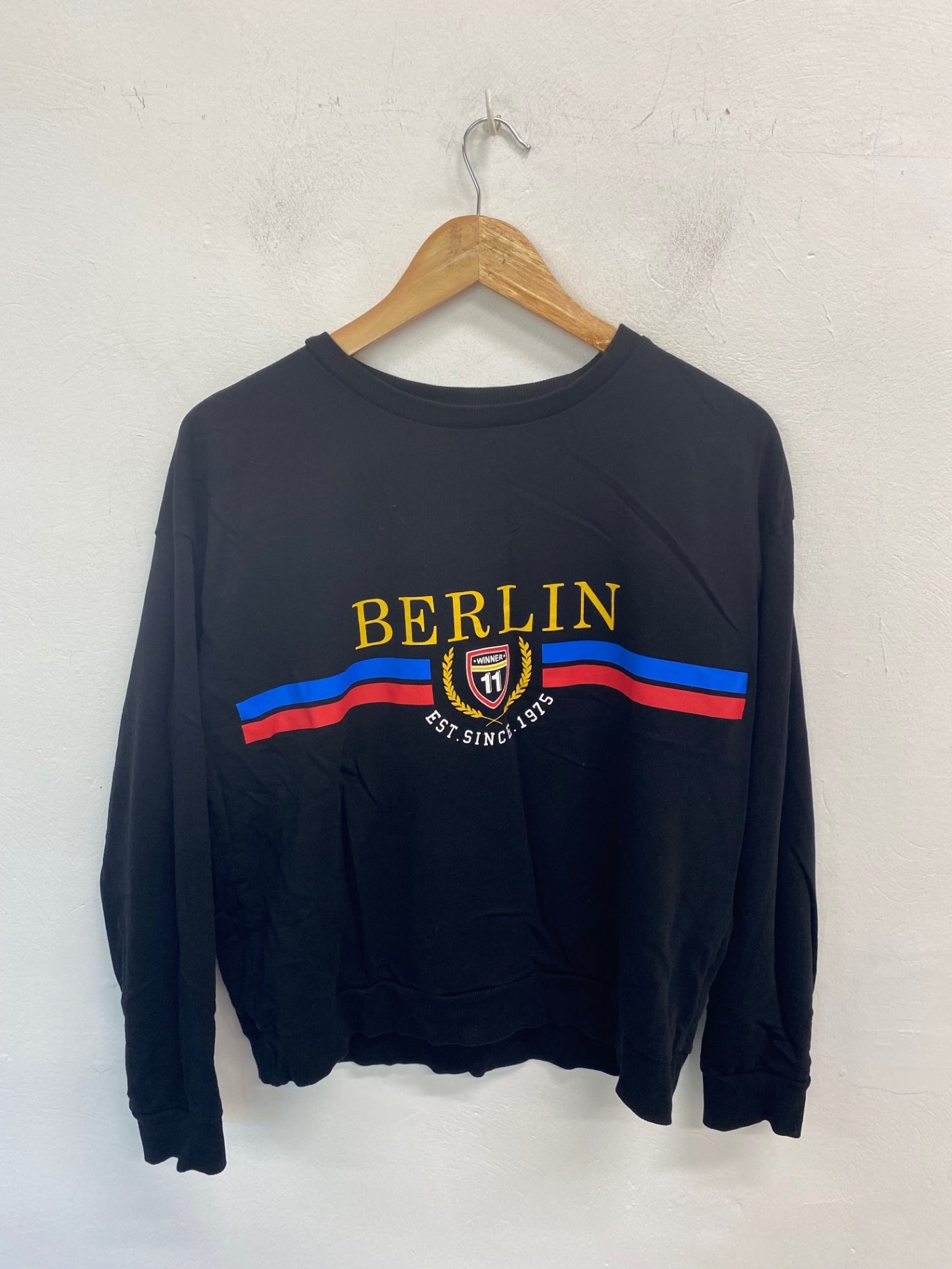 Gorgeous H&M Berlin with Sweatshirt UK L Black GS001