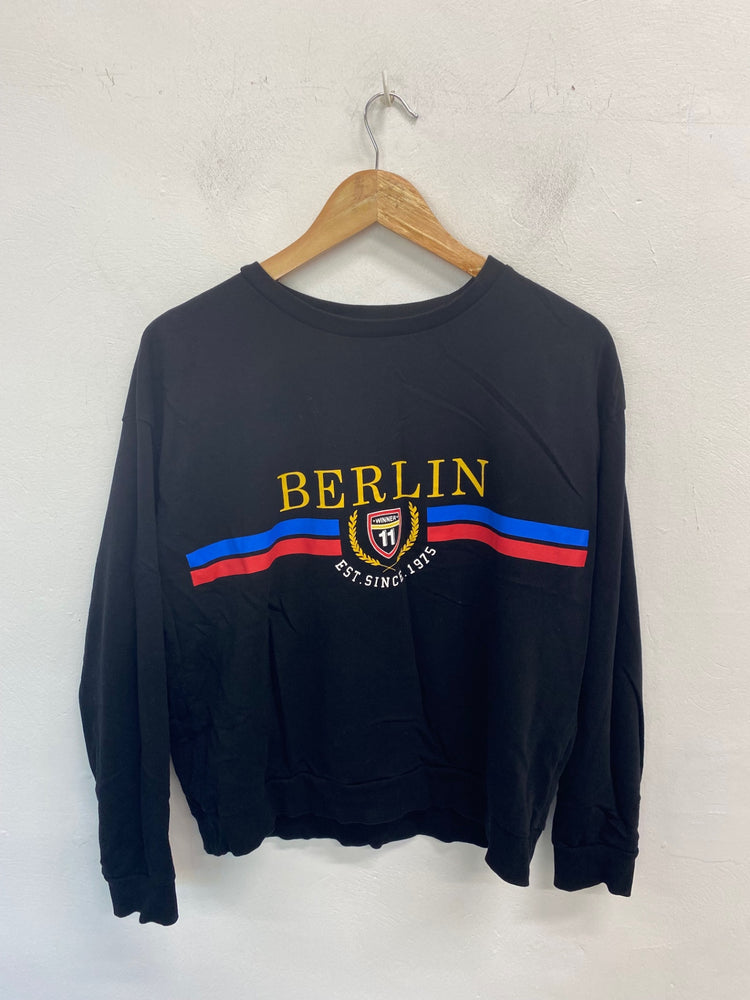 Gorgeous H&M Berlin with Sweatshirt UK L Black GS001