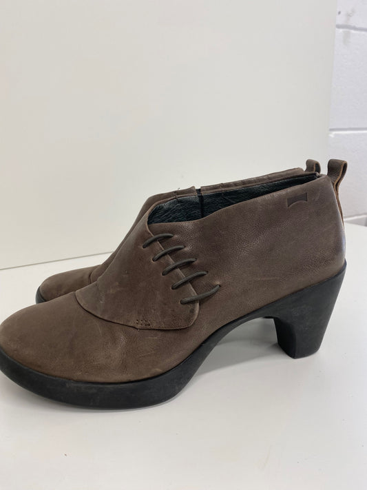 Gorgeous Camper Arlet Green Boots EUR 40  Uk7 Brown heels BM001