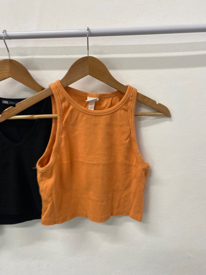 Gorgeous H&M T-Shirt bundle UK L Orange Black x 3 #5 GS001
