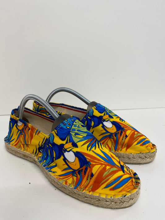 Gorgeous Payote Espadrilles Uk8 Yellow Toucan Parrots BM001