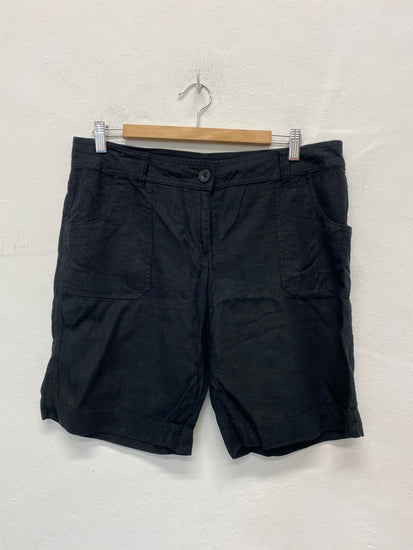 Gorgeous Marks & Spencers Loose fit Shorts Uk14 Black Summer essentials BM001