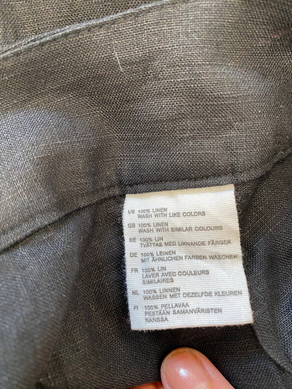 Gorgeous H&M Wide leg trousers UK12 Black with embossed floral pattern DM002