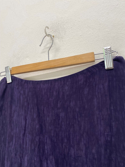 Gorgeous Lisa Ho Maxi Skirt UK12 Dark purple ruffle taffeta Evening skirt BM001