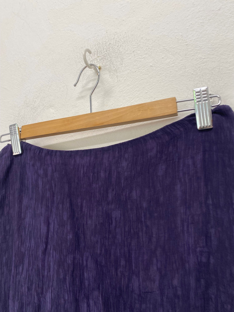 Gorgeous Lisa Ho Maxi Skirt UK12 Dark purple ruffle taffeta Evening skirt BM001