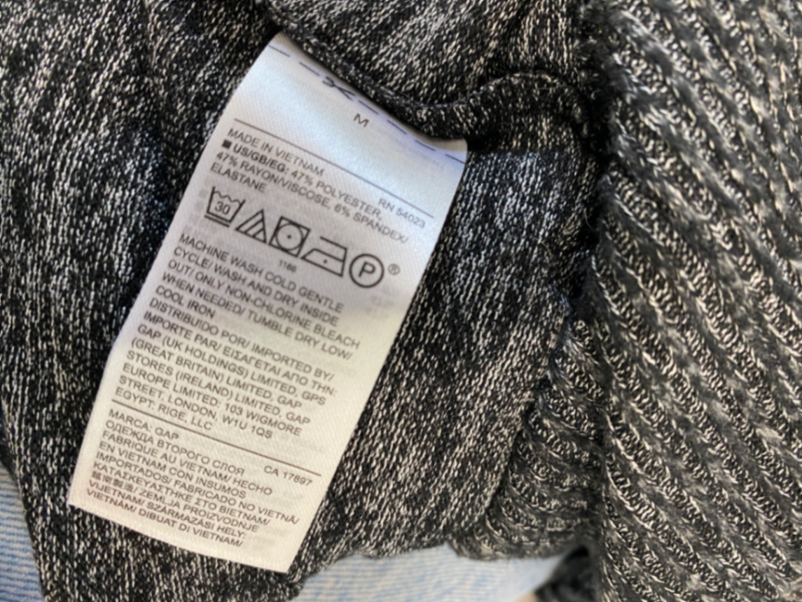 Gorgeous Gap Cardigan UK M Dark Gray marl Lagenlook open front BM001