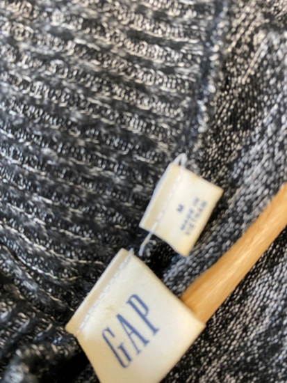 Gorgeous Gap Cardigan UK M Dark Gray marl Lagenlook open front BM001