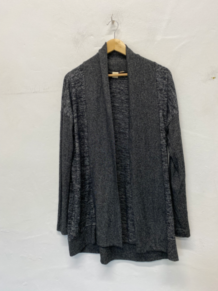 Gorgeous Gap Cardigan UK M Dark Gray marl Lagenlook open front BM001