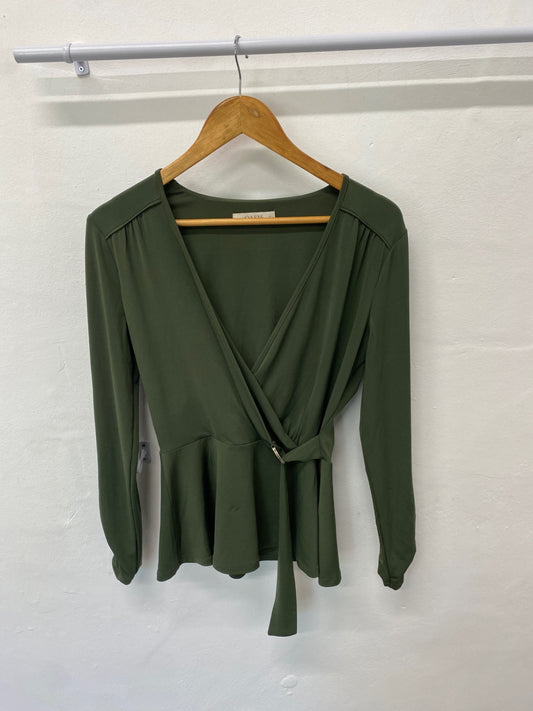 Gorgeous Oasis Blouse UK S Olive green UK S EW001