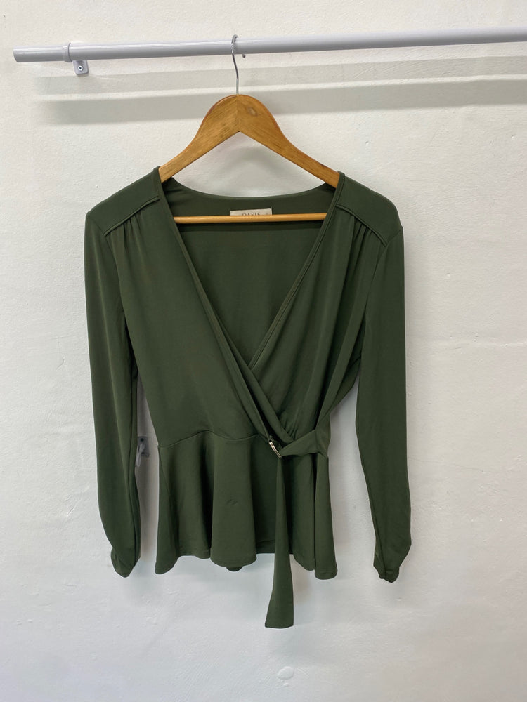 Gorgeous Oasis Blouse UK S Olive green UK S EW001
