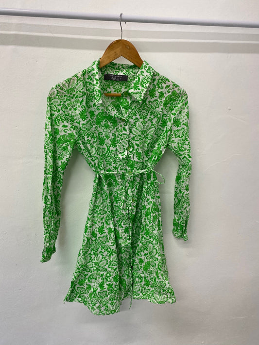 Gorgeous Primark Dress UK10 Green & white Paisley Bloggers EK001