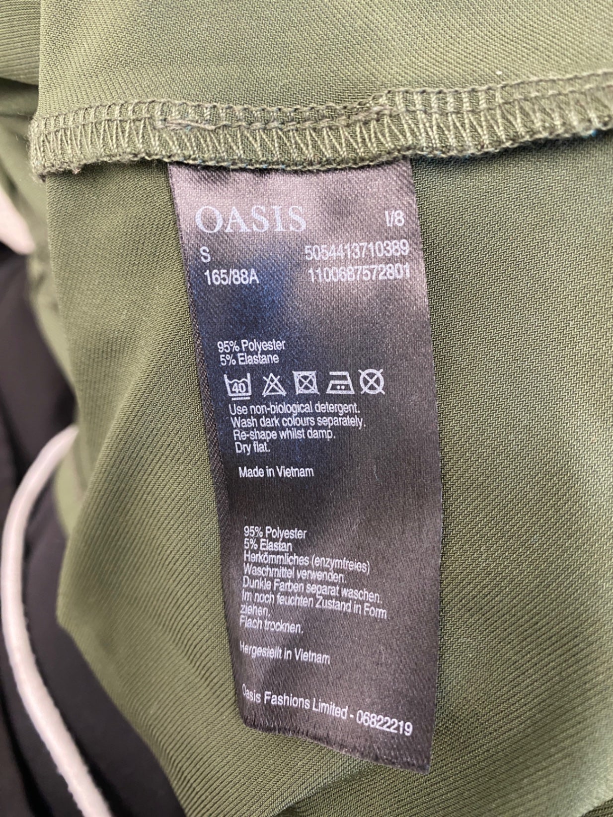 Gorgeous Oasis Blouse UK S Olive green UK S EW001