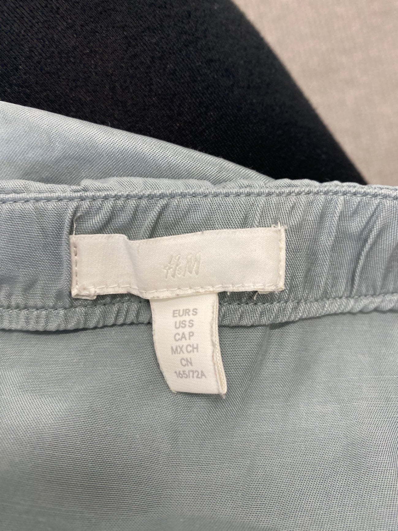 Gorgeous H&M Midi Skirt UK S Pale turquoise slip skirt EK001