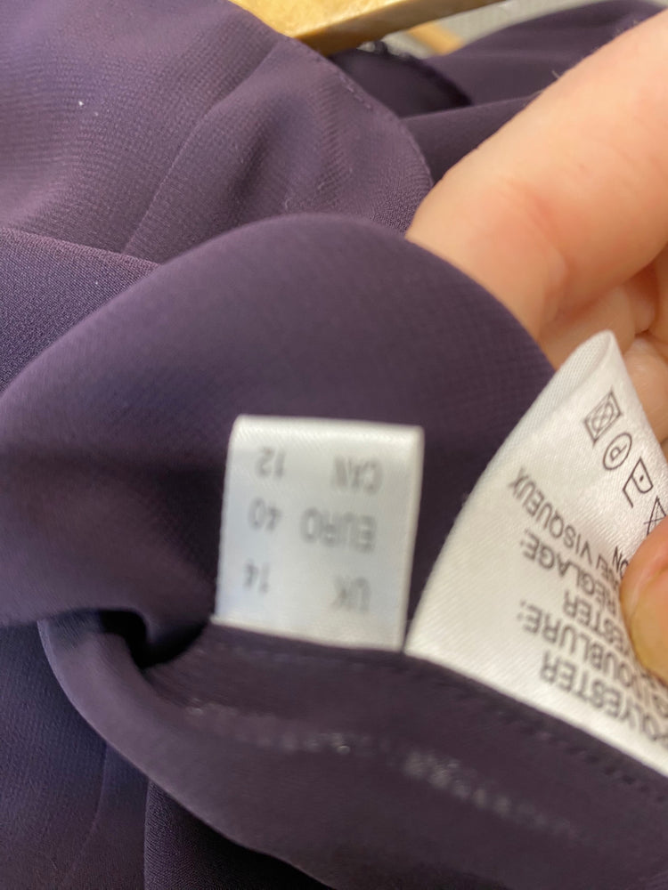 Gorgeous Jacques Vert Blazer Uk14 Purple with sequin embellishments CF001