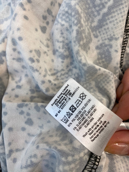 Gorgeous Dorothy Perkins Maxi Dress UK12 Beige snakeskin pattern CF001