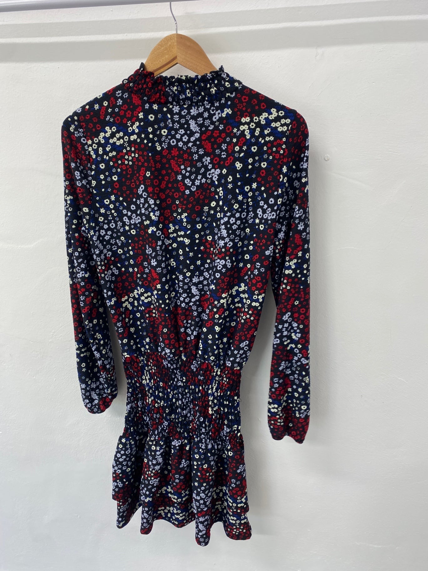 Gorgeous Dorothy Perkins Dress UK12 Navy red floral CF001