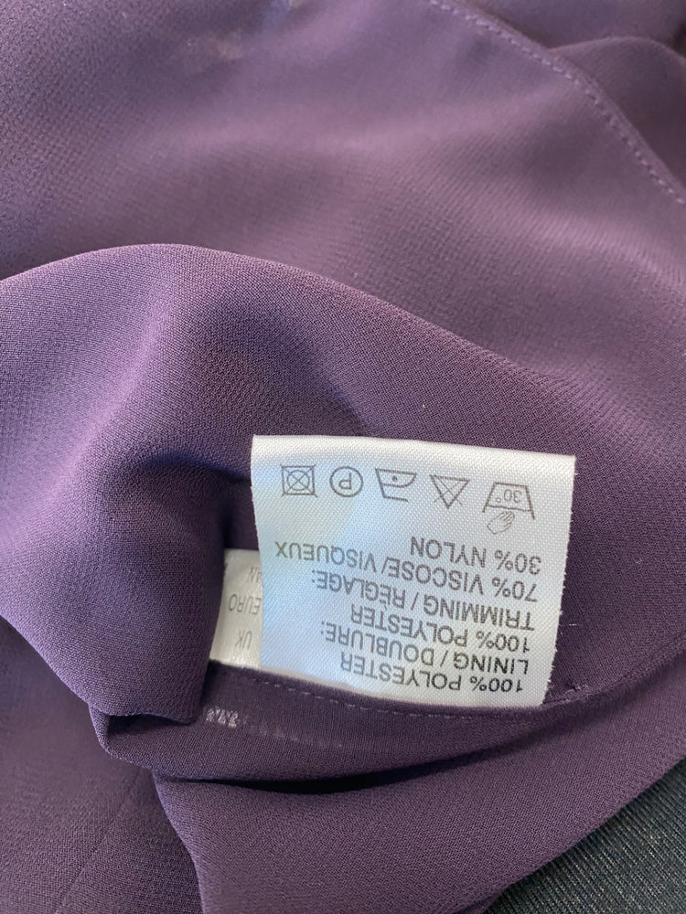 Gorgeous Jacques Vert Blazer Uk14 Purple with sequin embellishments CF001