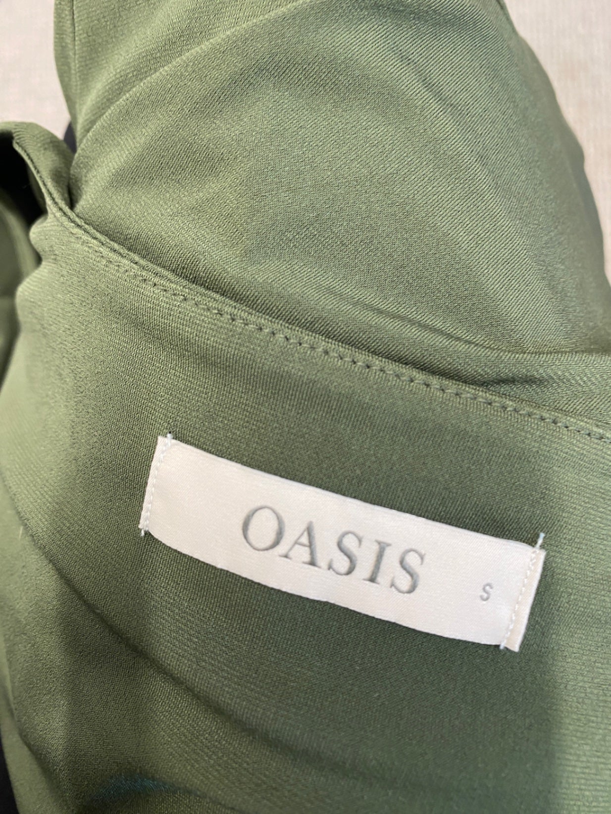 Gorgeous Oasis Blouse UK S Olive green UK S EW001