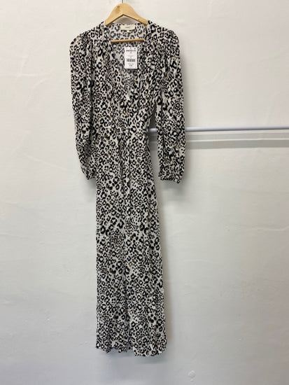 Gorgeous Next Wrap dress UK10 Black & White animal print New CF001